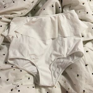 Kortni Jeane White Peplum Bottoms